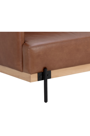   Modern European furniture - Oak Wood Frame Leather Sofa - www.oroa.com | Oroa.com