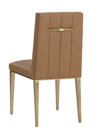   Modern European furniture - Vertical Channeled Dining Chairs (2) - www.oroa.com | Oroa.com