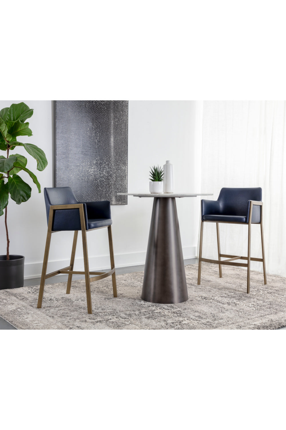   Modern European furniture - Leather-Look Bar Stool - www.oroa.com | Oroa.com