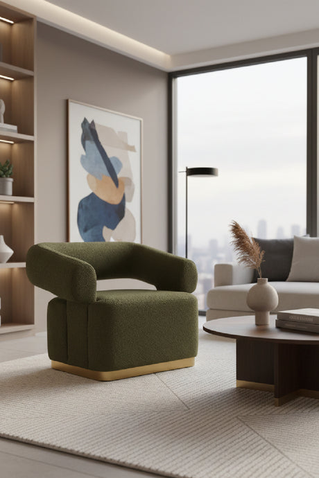   Modern European furniture - Green Swivel Lounge Chair - www.oroa.com | Oroa.com