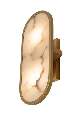  Modern European furniture - Oval Alabaster Wall Lamp - www.oroa.com | Oroa.com