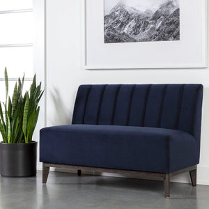   Modern European furniture - Blue Tufted-Back Banquette - www.oroa.com | Oroa.com