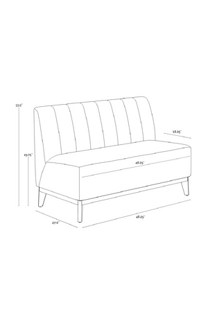   Modern European furniture - Blue Tufted-Back Banquette - www.oroa.com | Oroa.com