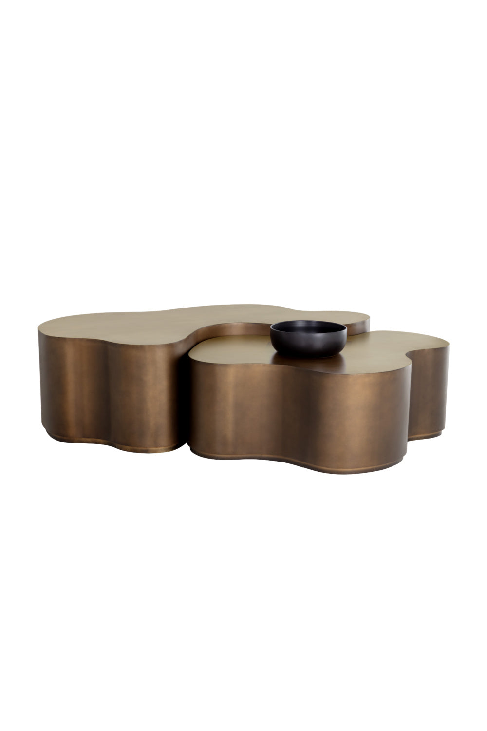   Modern European furniture - Antique Brass Nesting Coffee Tables - www.oroa.com | Oroa.com