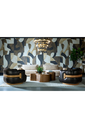   Modern European furniture - Antique Brass Nesting Coffee Tables - www.oroa.com | Oroa.com