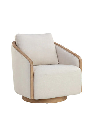   Modern European furniture - Birch Wood Frame Swivel Chair - www.oroa.com | Oroa.com
