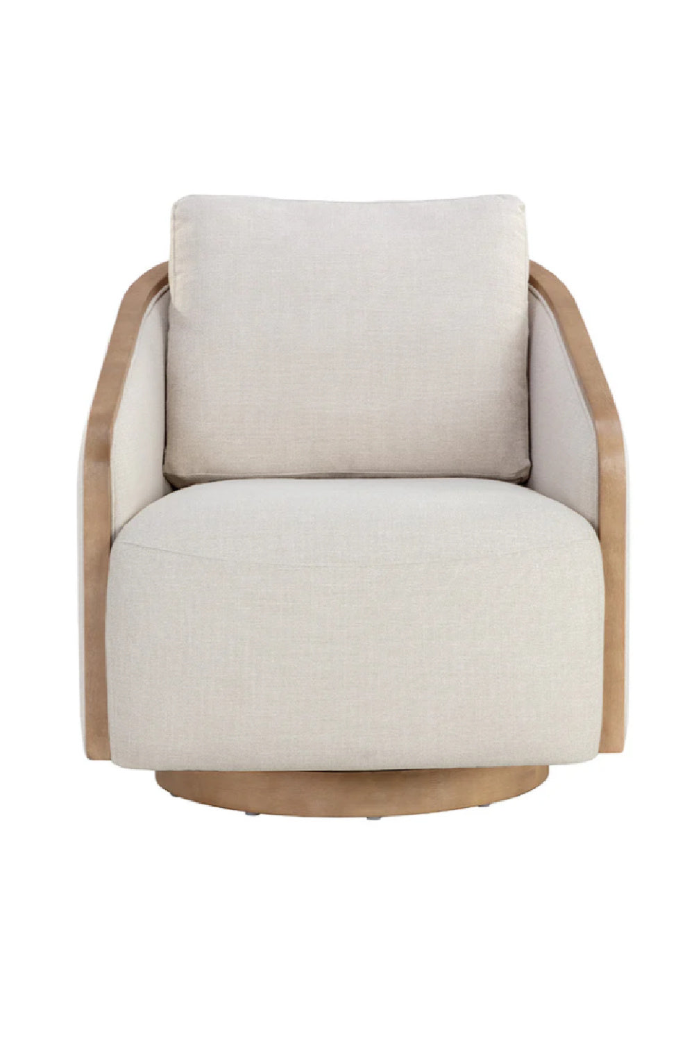   Modern European furniture - Birch Wood Frame Swivel Chair - www.oroa.com | Oroa.com
