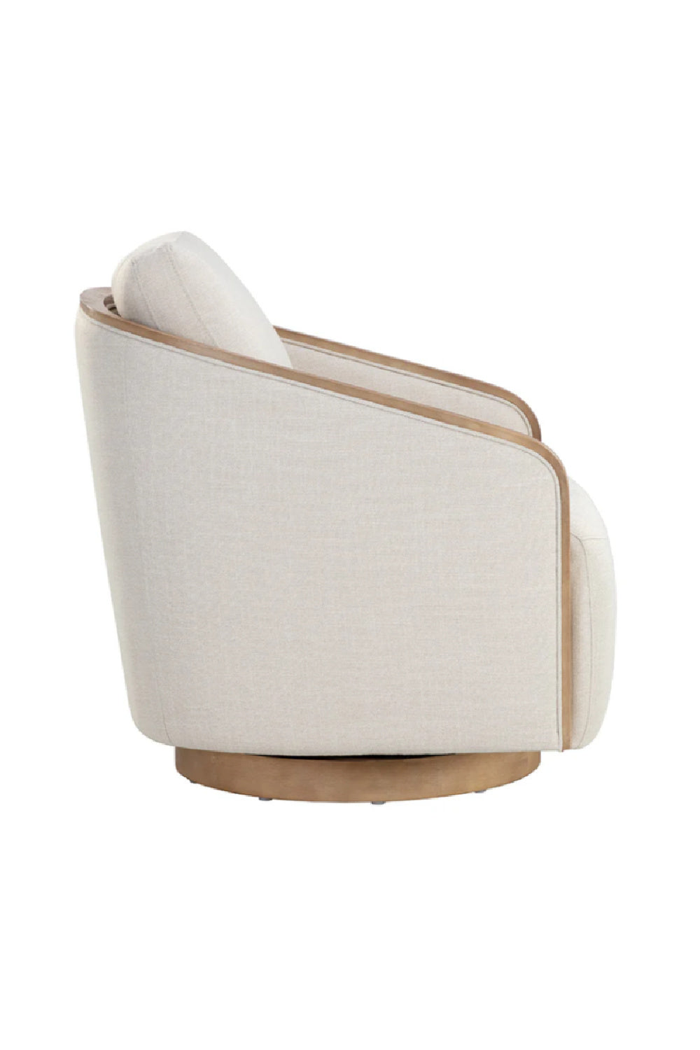   Modern European furniture - Birch Wood Frame Swivel Chair - www.oroa.com | Oroa.com