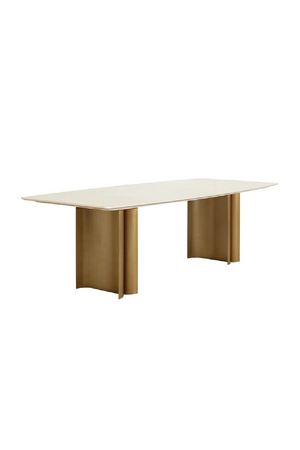   Cream Marble Dining Table | Oroa.com