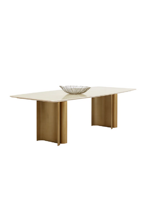   Cream Marble Dining Table | Oroa.com