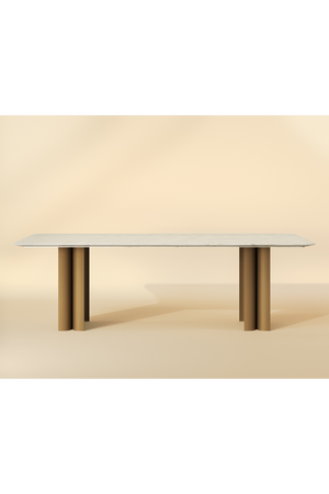  Cream Marble Dining Table | Oroa.com