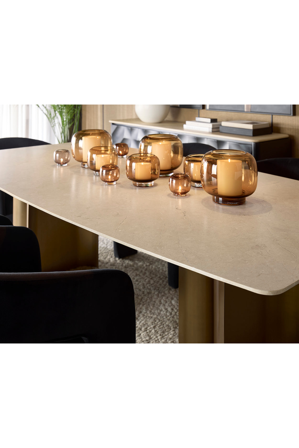   Cream Marble Dining Table | Oroa.com