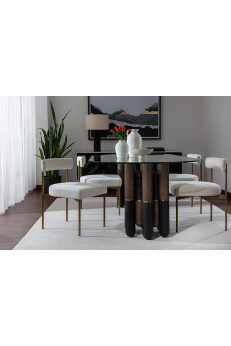   Modern European furniture - Glass Oval Dining Table  - www.oroa.com | Oroa.com