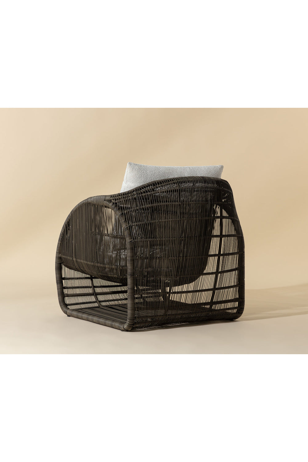  Modern European furniture - Cream Padded Indoor/Outdoor Lounge Chair - www.oroa.com | Oroa.com