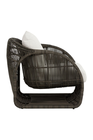   Modern European furniture - Cream Padded Indoor/Outdoor Lounge Chair - www.oroa.com | Oroa.com