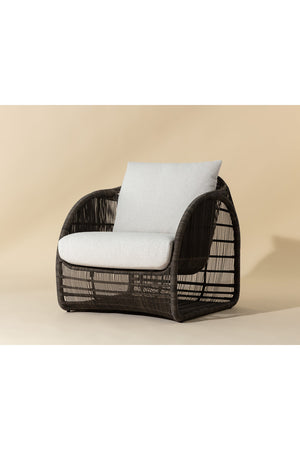   Modern European furniture - Cream Padded Indoor/Outdoor Lounge Chair - www.oroa.com | Oroa.com