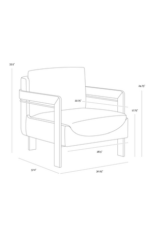   Modern European furniture - Taupe Leather Lounge Chair - www.oroa.com | Oroa.com