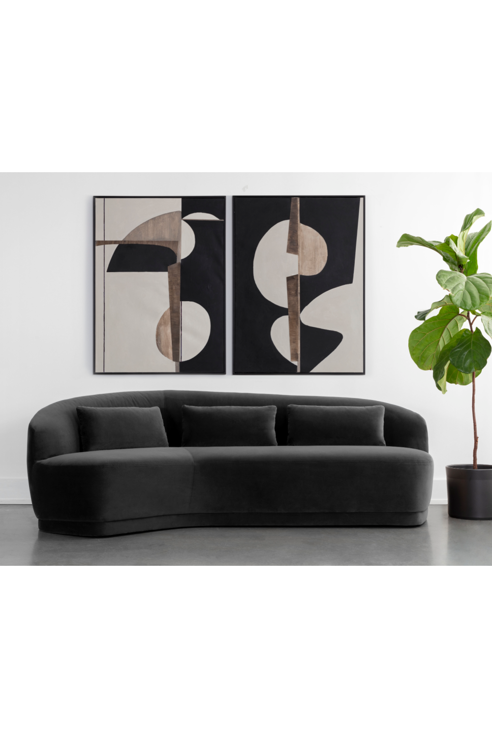   Modern European furniture - Minimalist Curved Sofa - www.oroa.com | Oroa.com