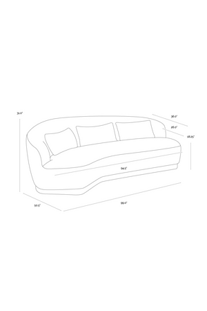   Modern European furniture - Minimalist Curved Sofa - www.oroa.com | Oroa.com