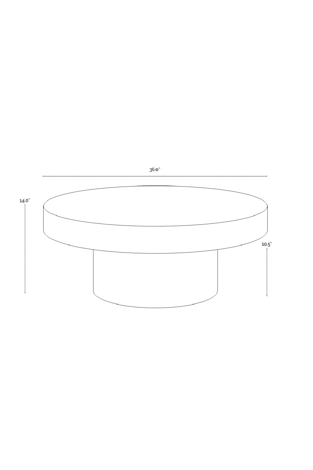   Modern European furniture - Round Gray Concrete Indoor/Outdoor Coffee Table - www.oroa.com | Oroa.com