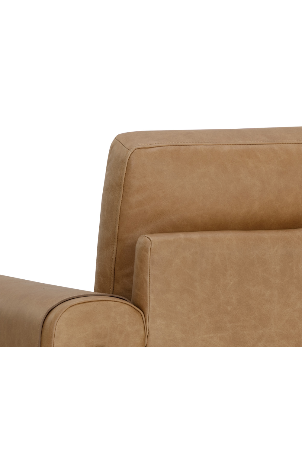   Modern European furniture - Strapped Brown Leather Lounge Chair - www.oroa.com | Oroa.com