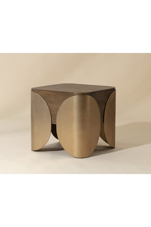   Modern European furniture - Timber Effect Indoor/Outdoor Side Table - www.oroa.com | Oroa.com