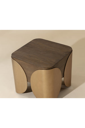   Modern European furniture - Timber Effect Indoor/Outdoor Side Table - www.oroa.com | Oroa.com