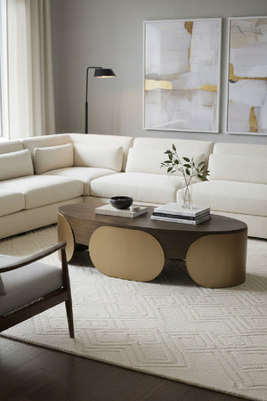   Modern European furniture - Timber Effect Indoor/Outdoor Coffee Table - www.oroa.com | Oroa.com