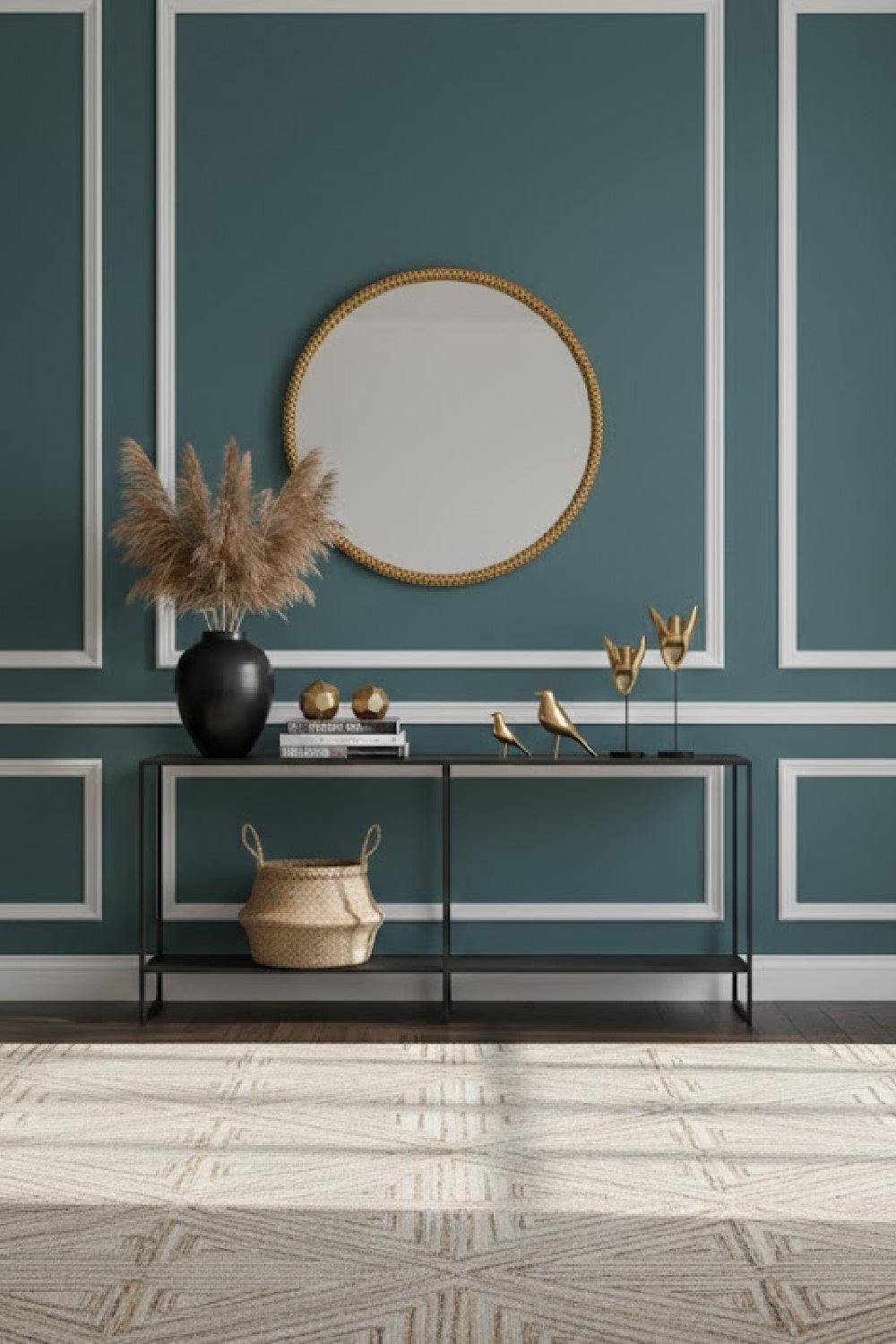   Modern European furniture - 2-Layer Iron Console Table - www.oroa.com | Oroa.com