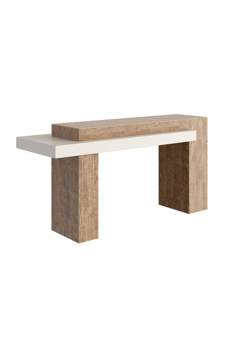   Modern European furniture - Rectangular Timber-Effect Indoor/Outdoor Console Table - www.oroa.com | Oroa.com