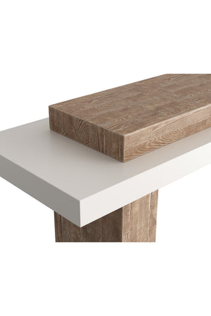   Modern European furniture - Rectangular Timber-Effect Indoor/Outdoor Console Table - www.oroa.com | Oroa.com