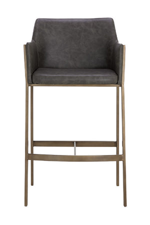   Modern European furniture - Leather-Look Bar Stool - www.oroa.com | Oroa.com