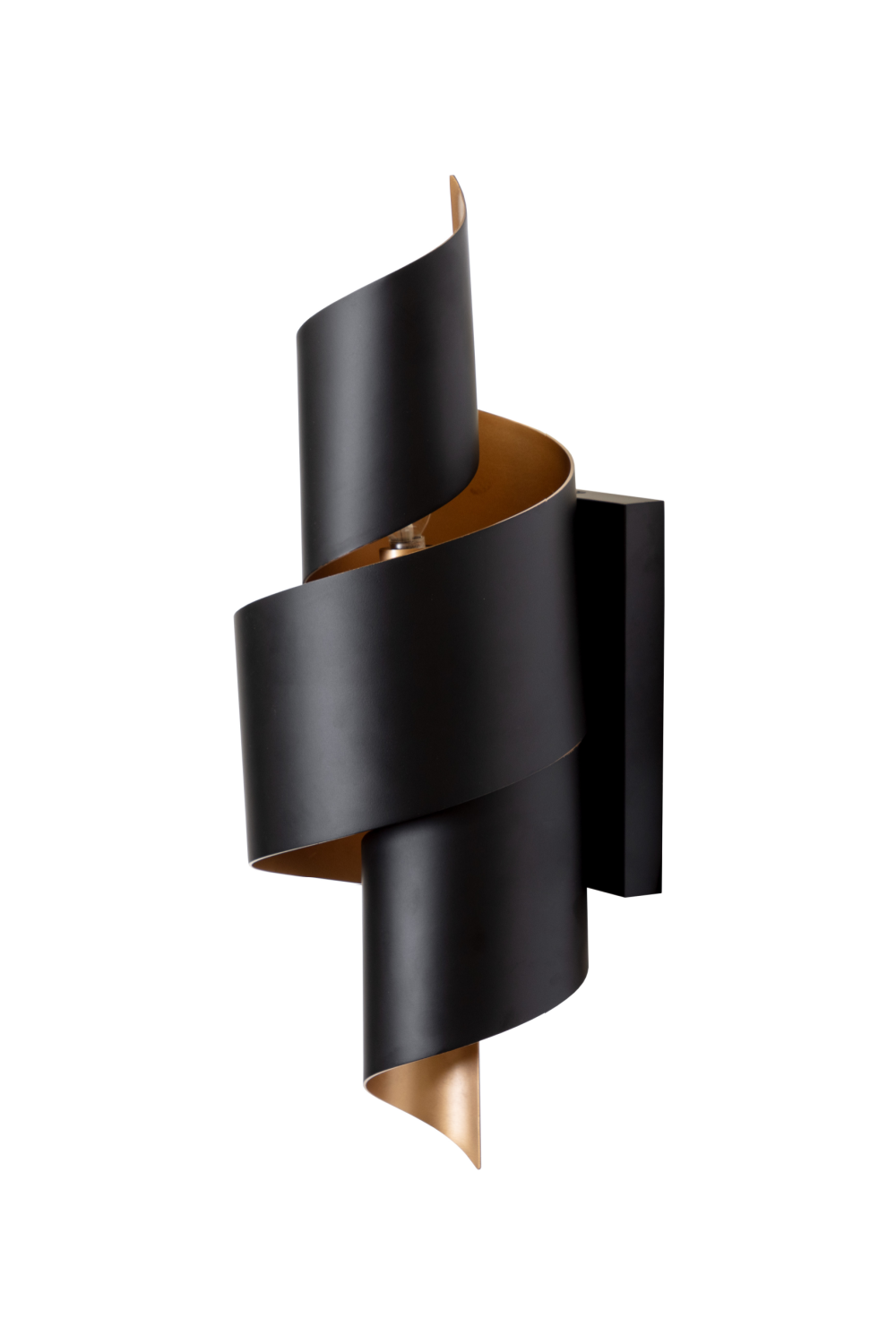   Modern European furniture - Black Metal Twisted Wall Lamp - www.oroa.com | Oroa.com