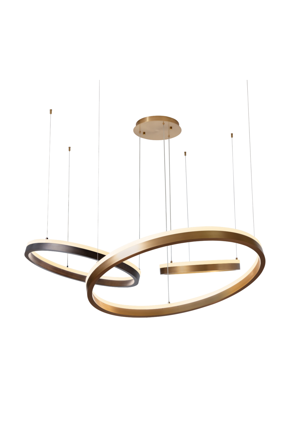   Modern European furniture - Gold 3 Ring Chandelier - www.oroa.com | Oroa.com