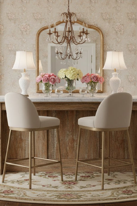   Minimalist Upholstered Counter Stool | Oroa.com