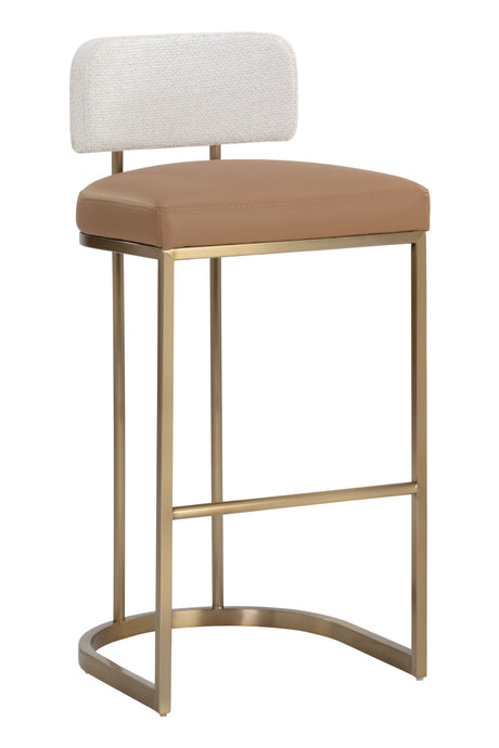   Modern European furniture - Two-Toned Low-Back Bar Stool - www.oroa.com | Oroa.com