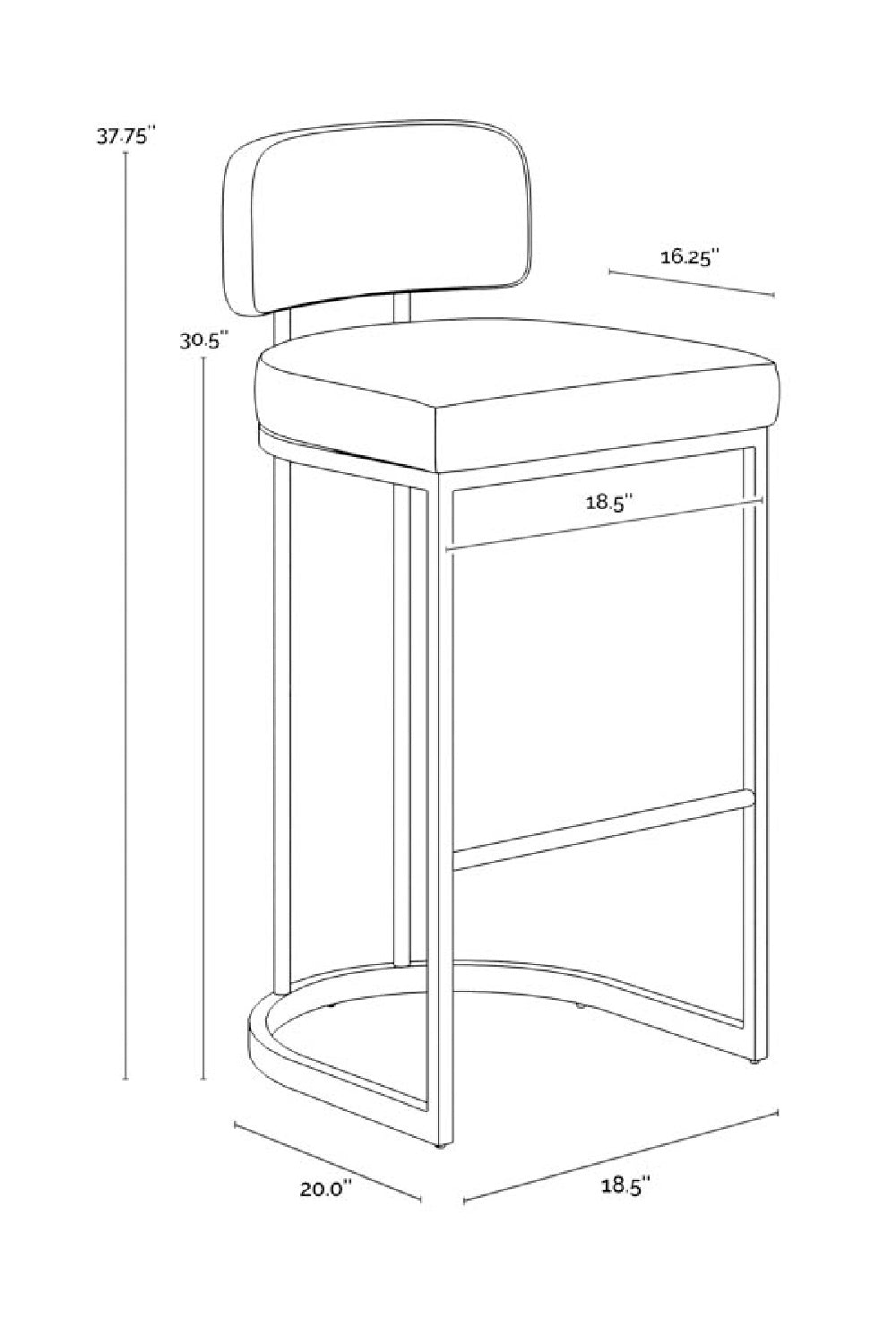   Modern European furniture - Two-Toned Low-Back Bar Stool - www.oroa.com | Oroa.com
