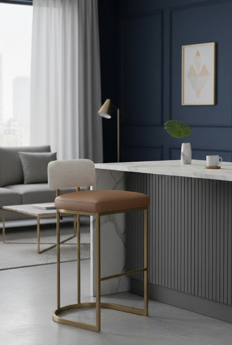   Modern European furniture - Two-Toned Low-Back Bar Stool - www.oroa.com | Oroa.com