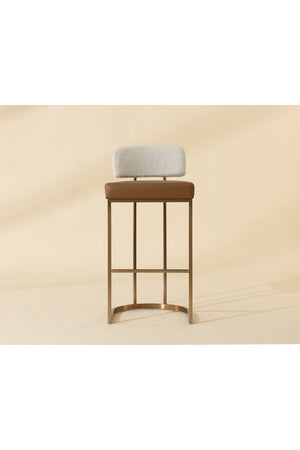   Modern European furniture - Two-Toned Low-Back Bar Stool - www.oroa.com | Oroa.com