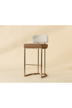   Modern European furniture - Two-Toned Low-Back Bar Stool - www.oroa.com | Oroa.com