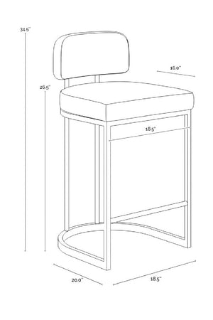   Modern European furniture - Two-Toned Counter Stool - www.oroa.com | Oroa.com