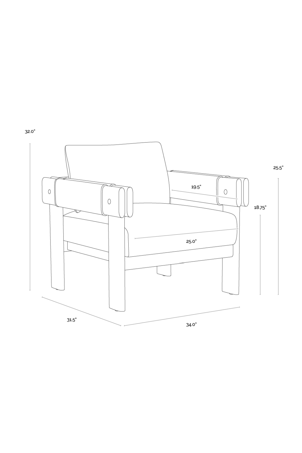   Modern European furniture - Oak Framed Leather Lounge Chair - www.oroa.com | Oroa.com
