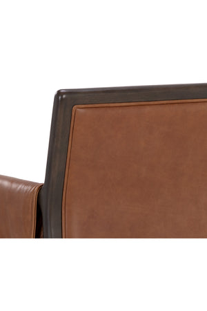   Modern European furniture - Buckle Flap Leather Dining Armchair - www.oroa.com | Oroa.com