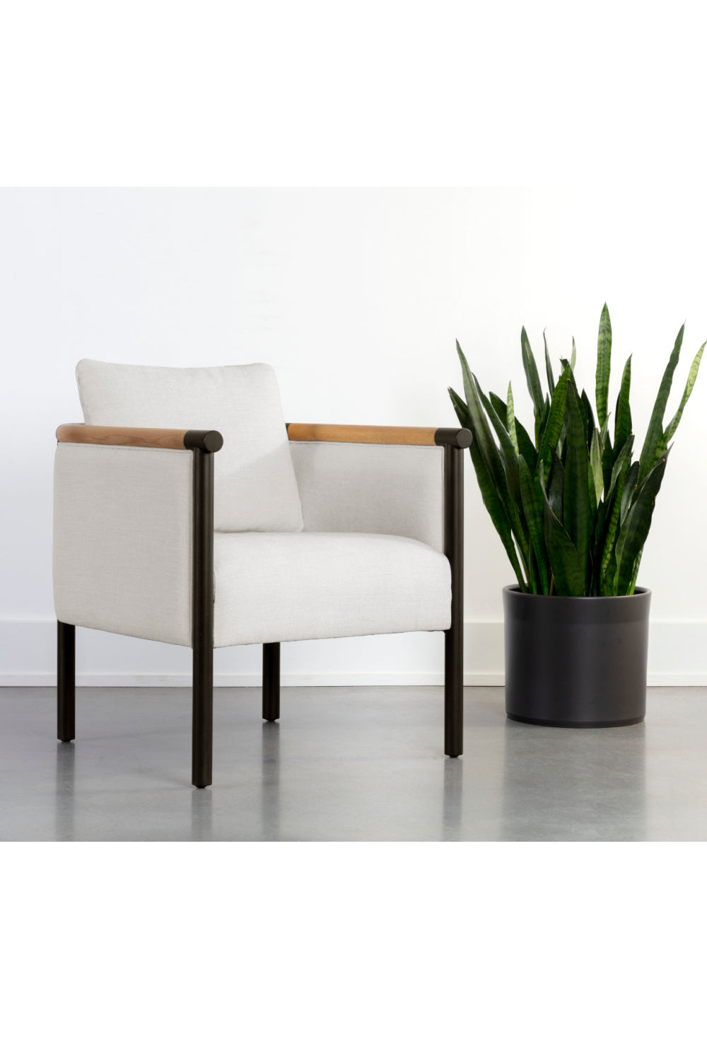   Modern European furniture - Curved Wood Frame Lounge Chair - www.oroa.com | Oroa.com