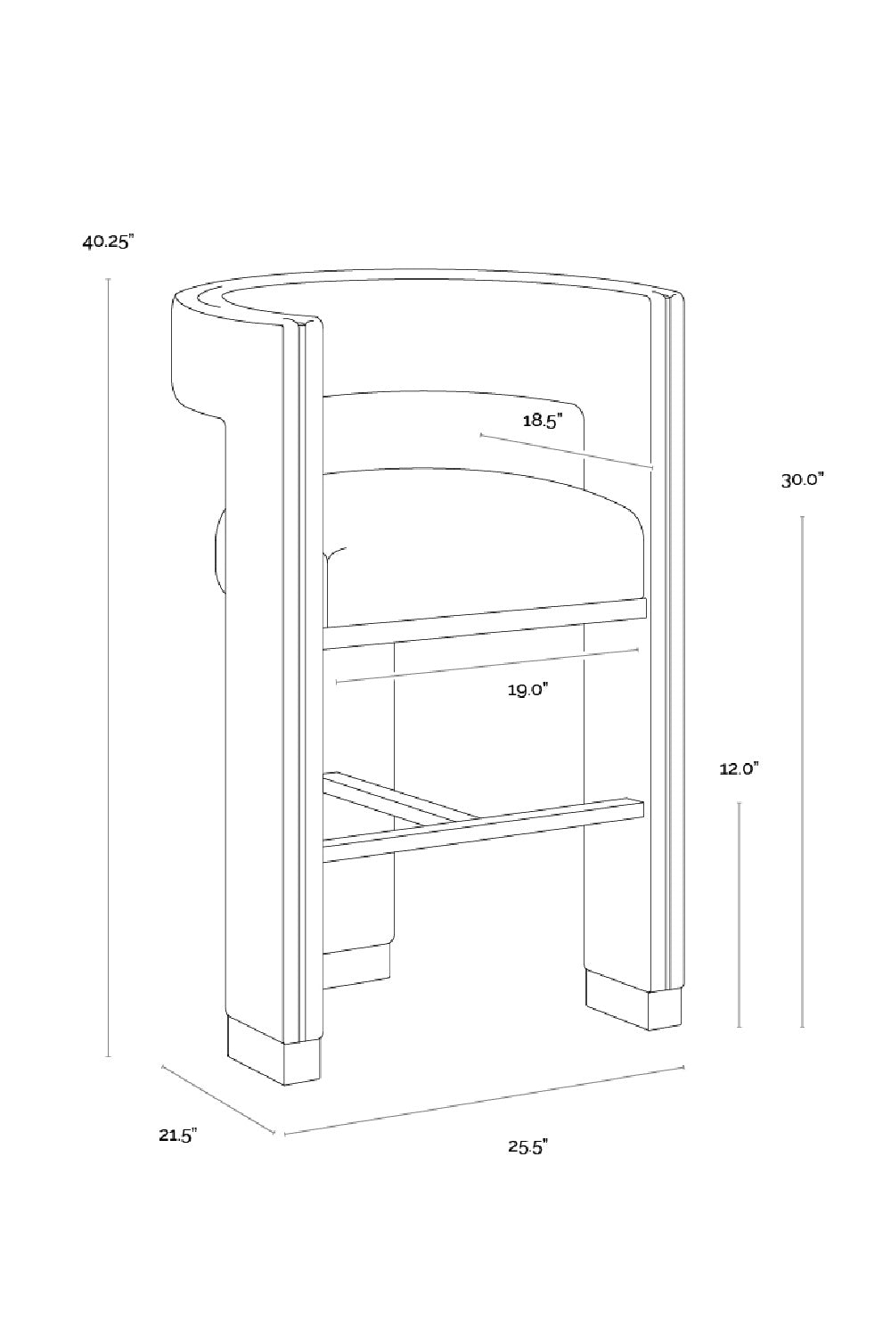   Modern European furniture - White 3-Legged Bar Stool - www.oroa.com | Oroa.com