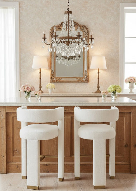   Modern European furniture - White 3-Legged Bar Stool - www.oroa.com | Oroa.com