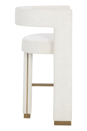   Modern European furniture - White 3-Legged Bar Stool - www.oroa.com | Oroa.com