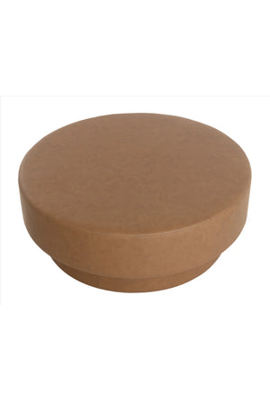   Modern European furniture - Round Leather Inspired Ottoman - www.oroa.com | Oroa.com