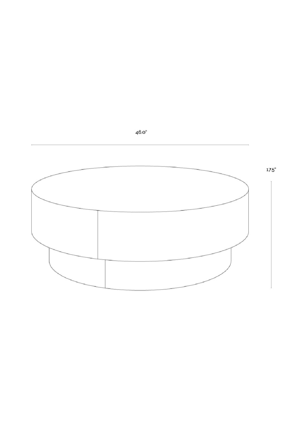   Modern European furniture - Round Leather Inspired Ottoman - www.oroa.com | Oroa.com