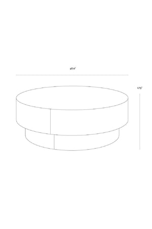   Modern European furniture - Round Leather Inspired Ottoman - www.oroa.com | Oroa.com
